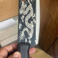 Dragon Chopping Knife Stainless Steel Blade