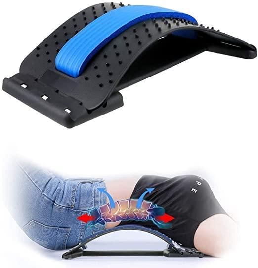 Multi-Level Back Stretcher for Posture & Pain Relief (Blue)